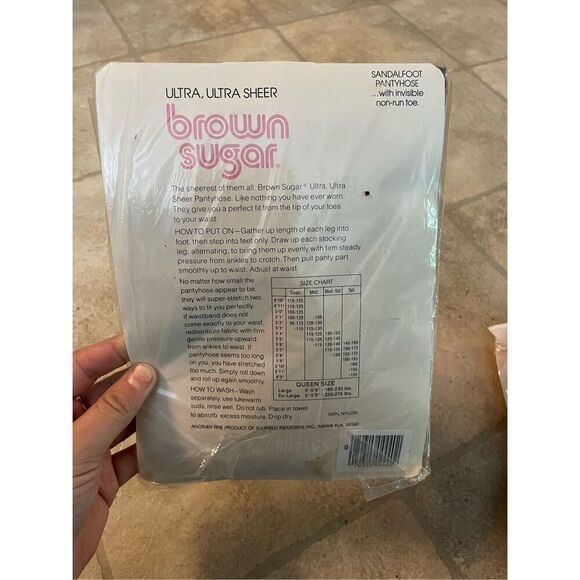 Vintage Retro 1960’s 1970’s Pantyhose Lot In Package 5 Pair - Picture 10 of 10